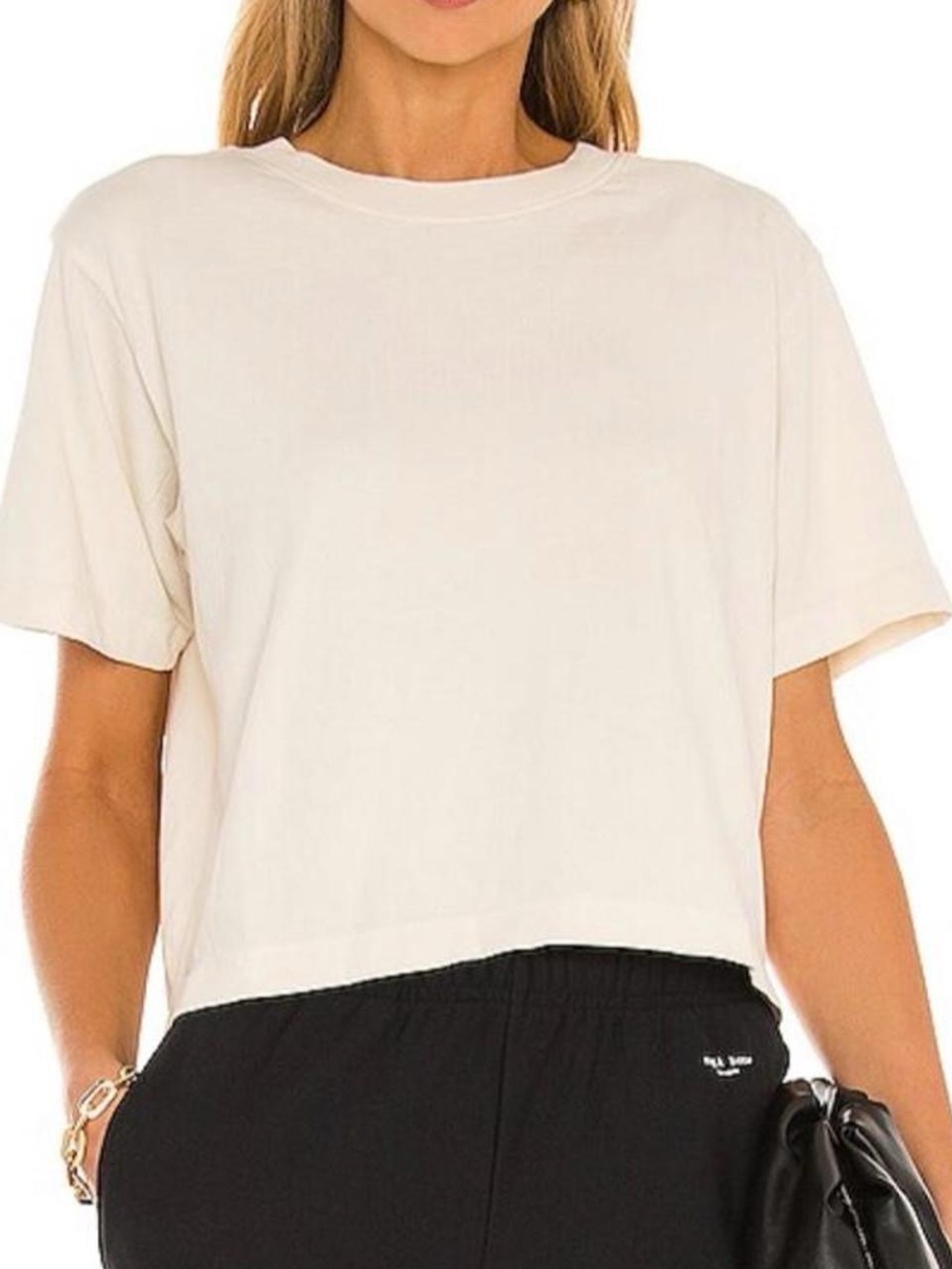 Richer Poorer Relaxed Crewneck Short Sleeve Tee in Cream